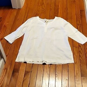 Women's white St. John's Bay top.